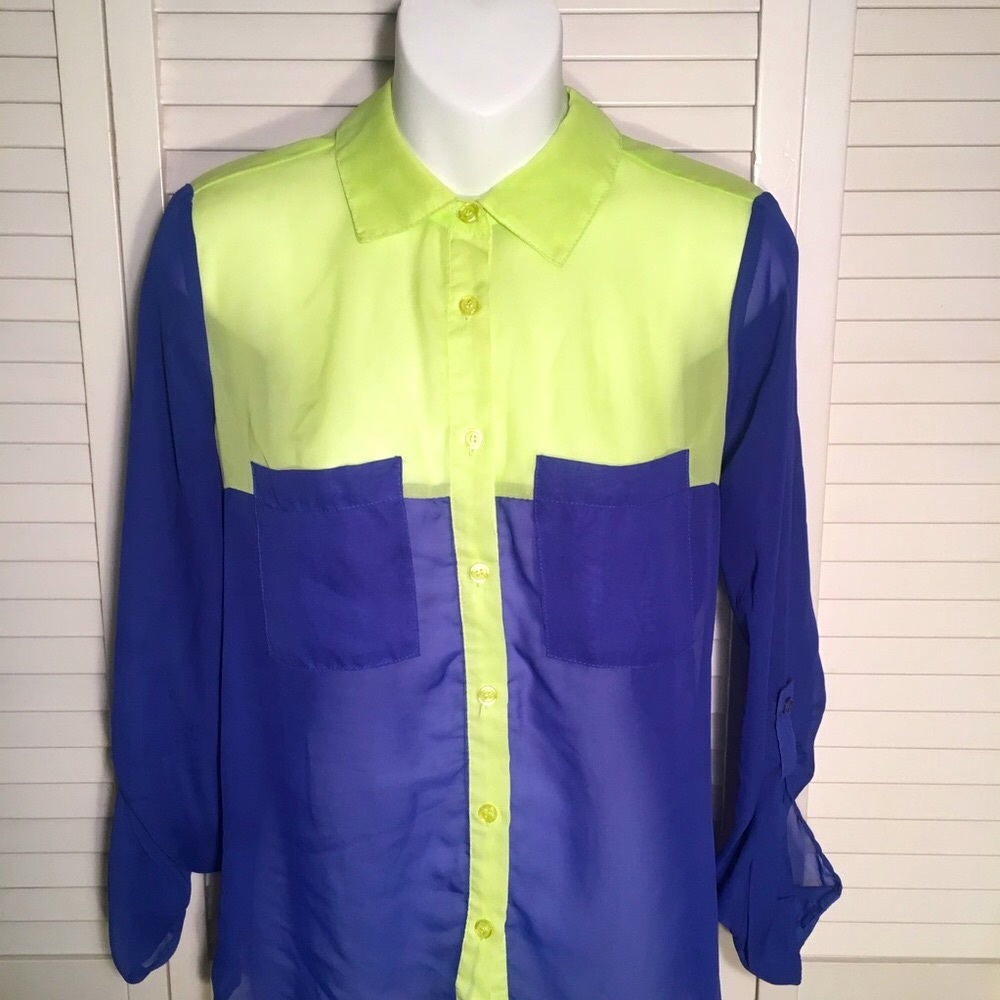 🔴Colorblock Blouse